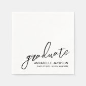 Personalized Minimalist Graduation Servet (Voorkant)