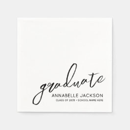 Personalized Minimalist Graduation Servet