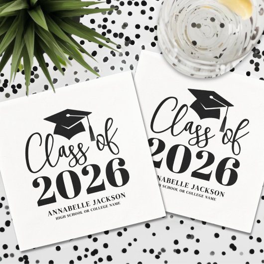 Personalized Minimalist Graduation Servet