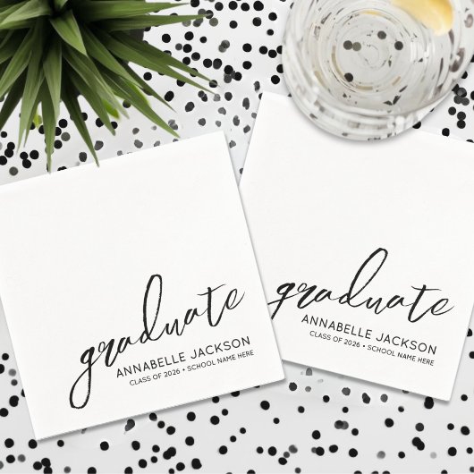 Personalized Minimalist Graduation Servet