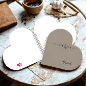 Personalized Minimalist Moon & Star Crystal Notebo Notitieboek