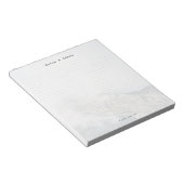 Personalized Minimalist Mountain Dot Grid Notitieblok (Schuin)