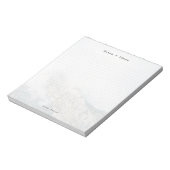 Personalized Minimalist Mountain Dot Grid Notitieblok (Linkerzijde)