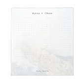 Personalized Minimalist Mountain Dot Grid Notitieblok (Voorkant)
