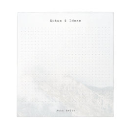 Personalized Minimalist Mountain Dot Grid Notitieblok