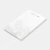 Personalized Minimalist Mountain Dot Grid Post-it® Notes (Schuin)