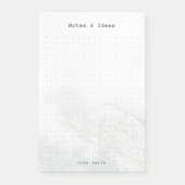 Personalized Minimalist Mountain Dot Grid Post-it® Notes (Voorkant)