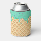 Personalized Mint Ice Cream Drip Blikjeskoeler (Blikje Achterkant)