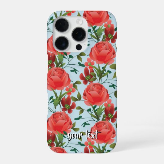 Personalized Miss Molly Trailing Rose Phone Case iPhone Hoesje (Achterkant)