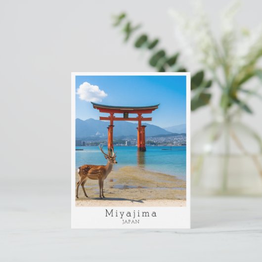 Personalized Miyajima, Japan Briefkaart (Staand voorkant)