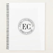 Personalized Mobile Notary Public Seal Logo Planner (Voorkant)