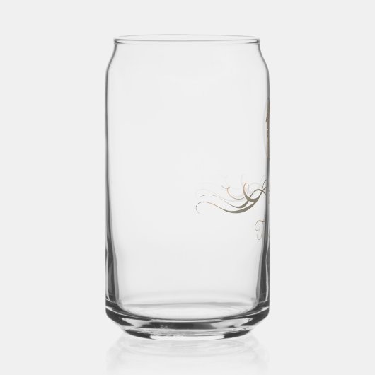 Personalized Modern 10th Anniversary Keepsake Gift Blikvorm Glas (Rechts)