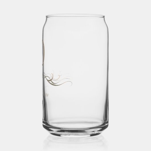 Personalized Modern 10th Anniversary Keepsake Gift Blikvorm Glas (Links)