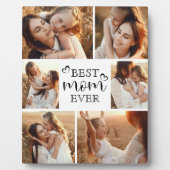 Personalized Modern Best Mom Ever Photo Collage Fotoplaat (Voorkant)