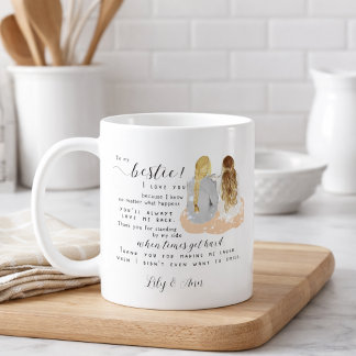 Personalized Modern Bff Friendship Gift Koffiemok