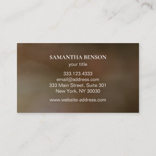 Personalized Modern Black Professional Golf Visitekaartje (Achterkant)