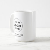 Personalized Modern Business Logo Promotional Swag Koffiemok (Voorkant links)