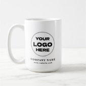 Personalized Modern Business Logo Promotional Swag Koffiemok (Links)