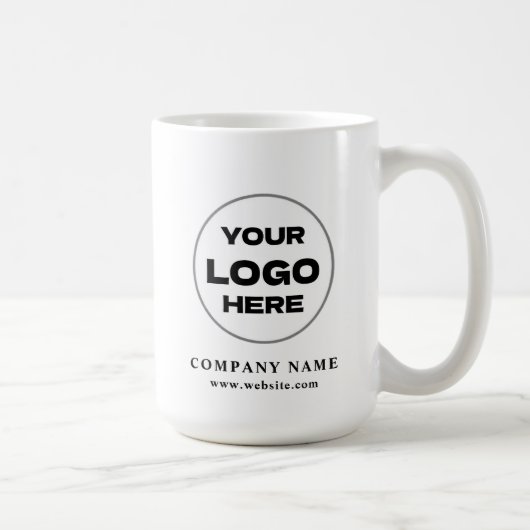 Personalized Modern Business Logo Promotional Swag Koffiemok (Rechts)
