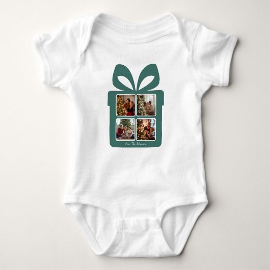 Personalized Modern Christmas | My First Christmas Romper (Voorkant)