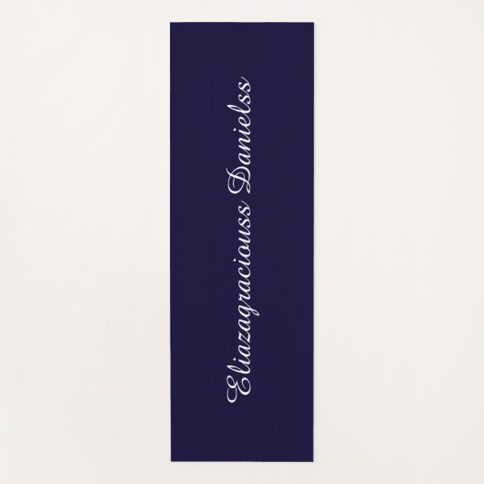 Personalized Modern Cute Cool Elegant Script Name Yogamat (Voorkant)