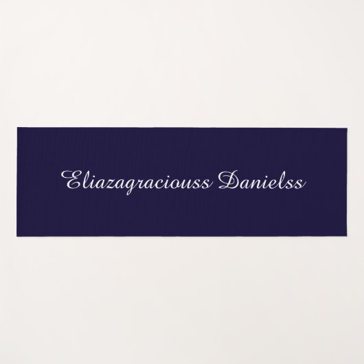Personalized Modern Cute Cool Elegant Script Name Yogamat (Voorkant (horizontaal))