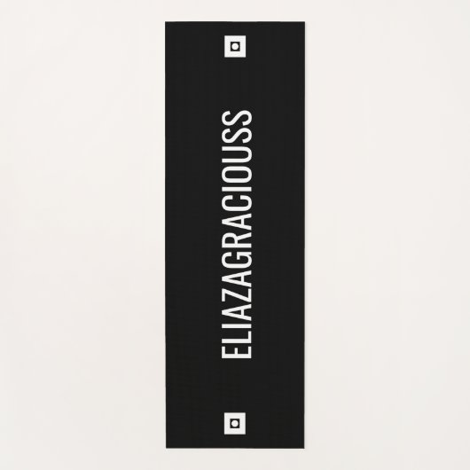 Personalized Modern Elegant Cute Bold Name Gift Yogamat (Voorkant)
