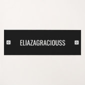 Personalized Modern Elegant Cute Bold Name Gift Yogamat (Voorkant (horizontaal))