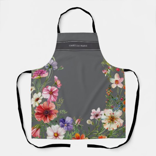 Personalized Modern Elegant Floral Schort (Voorkant)