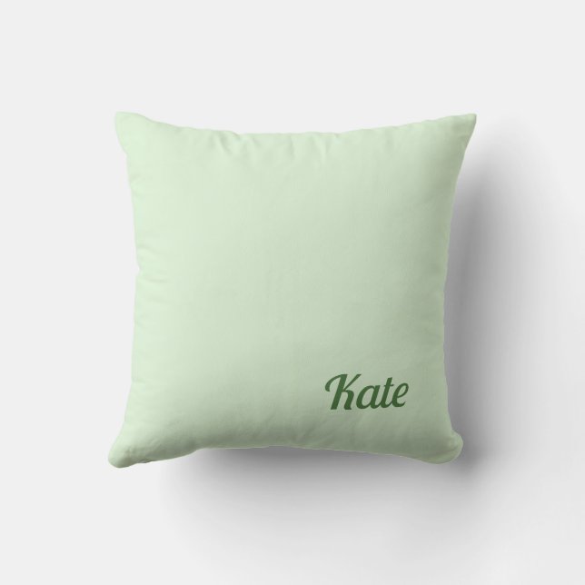 Personalized Modern Elegant Typography Name Kussen (Achterkant)