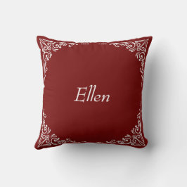 Personalized Modern Elegant Typography Name Kussen