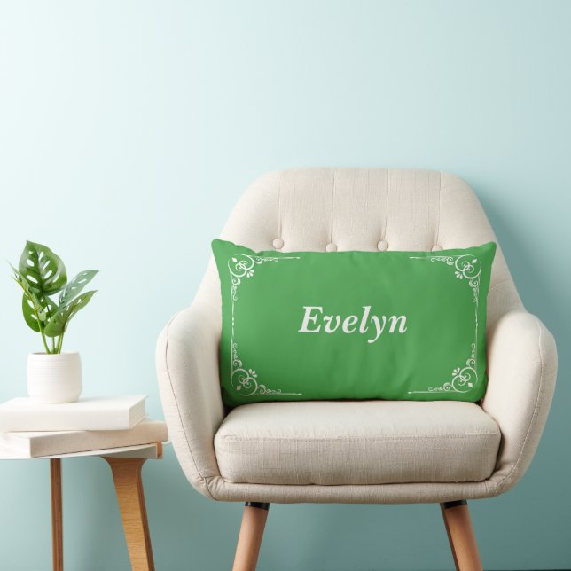 Personalized Modern Elegant Typography Name Kussen (Stoel)