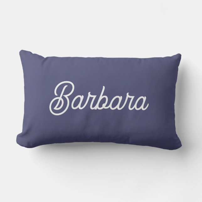 Personalized Modern Elegant Typography Name  Kussen (Voorkant)