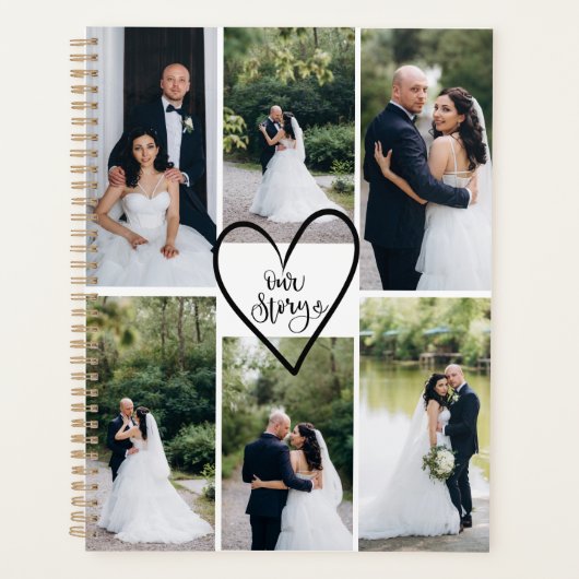 Personalized Modern Elegant Wedding Photo  Planner (Voorkant)