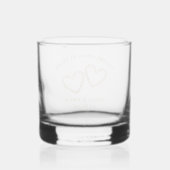 Personalized Modern Gold 10th Wedding Anniversary Whisky Glas (Achterkant)