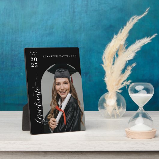 Personalized Modern Graduation Photo  Fotoplaat (Zijkant)