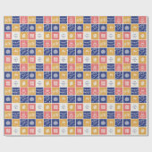 Personalized Modern Hand-Drawn Colorful New Year Cadeaupapier (Vlak)