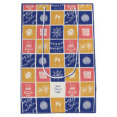 Personalized Modern Hand-Drawn Colorful New Year Medium Cadeauzakje (Achterkant)