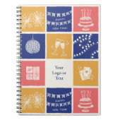 Personalized Modern Hand-Drawn Colorful New Year Notitieboek (Voorkant)