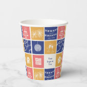 Personalized Modern Hand-Drawn Colorful New Year Papieren Bekers (Achterkant)