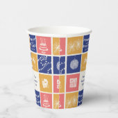 Personalized Modern Hand-Drawn Colorful New Year Papieren Bekers (Rechts)