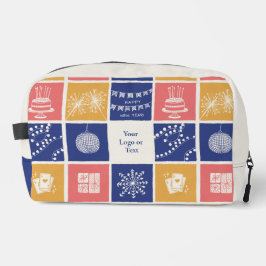 Personalized Modern Hand-Drawn Colorful New Year Toilettasje