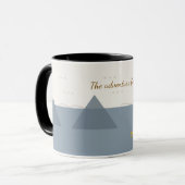 Personalized Modern Mountain Adventure Two-Tone Co Mok (Voorkant links)