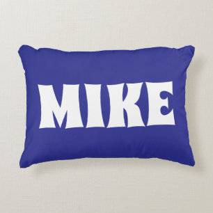 PERSONALIZED MODERN NAAM BLAUWE KUSSEN