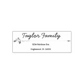Personalized Modern New year day Return Address Zelfinktende Stempel (Design)