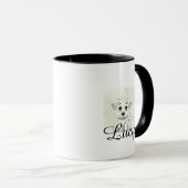 Personalized Modern Pet Mug With Minimal Typograph Mok (Voorkant rechts)