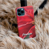 Personalized Modern Poinsettia Phone Case iPhone Hoesje