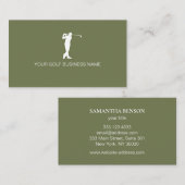 Personalized Modern Professional Golf Visitekaartje (Voorkant / Achterkant)