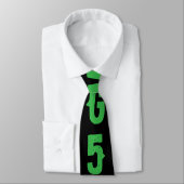 Personalized modern random letters green black stropdas (Gebonden)