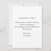 Personalized Modern School College Graduation  Kaart (Achterkant)